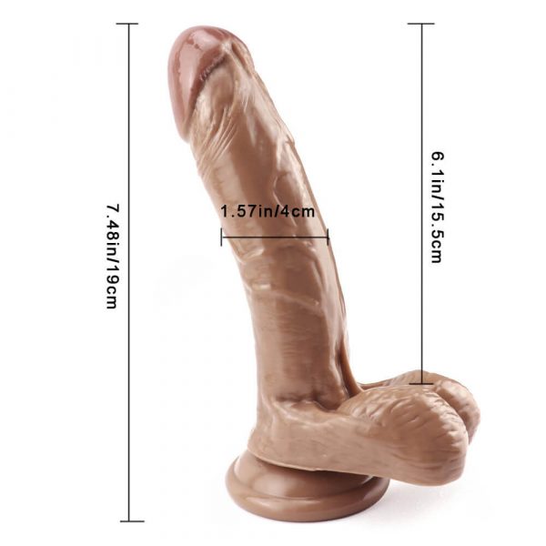 7.48"/19cm Classical Dildo - Image 2