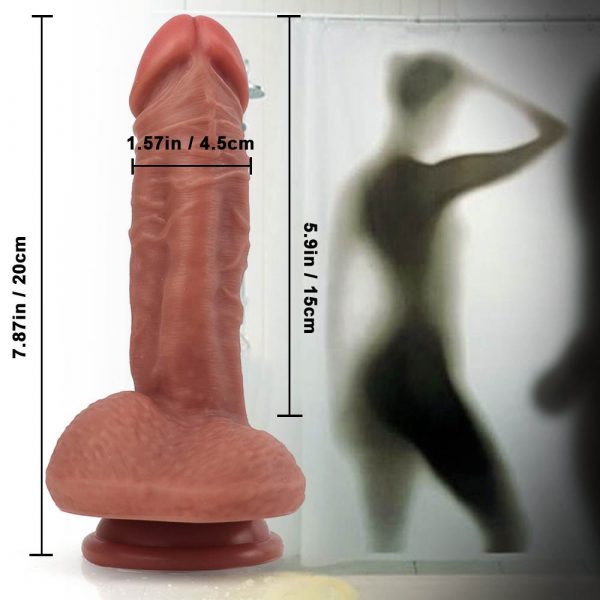 7.87"/20cm Silicone Dildo - Image 2