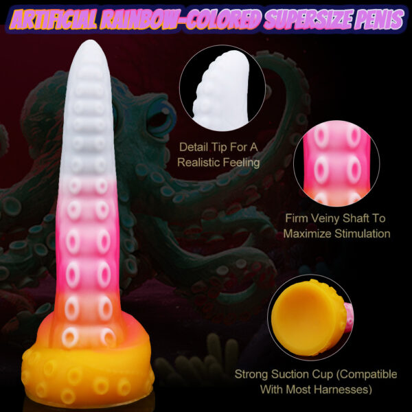 9.06"/23cm Silicone Dildo - Item No. SD-C-009 - Image 4