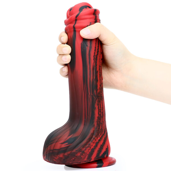 9.84"/25cm Striped Silicone Dildo - Item No. SD-C-015 - Image 11