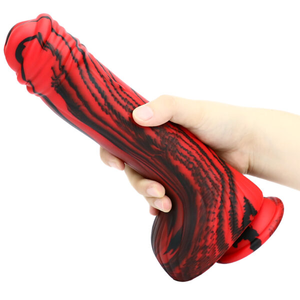 9.84"/25cm Striped Silicone Dildo - Item No. SD-C-015 - Image 8