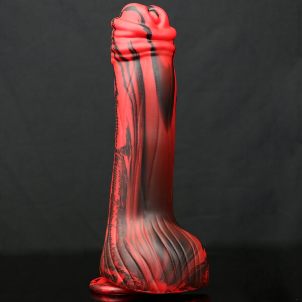 9.84"/25cm Striped Silicone Dildo - Item No. SD-C-015