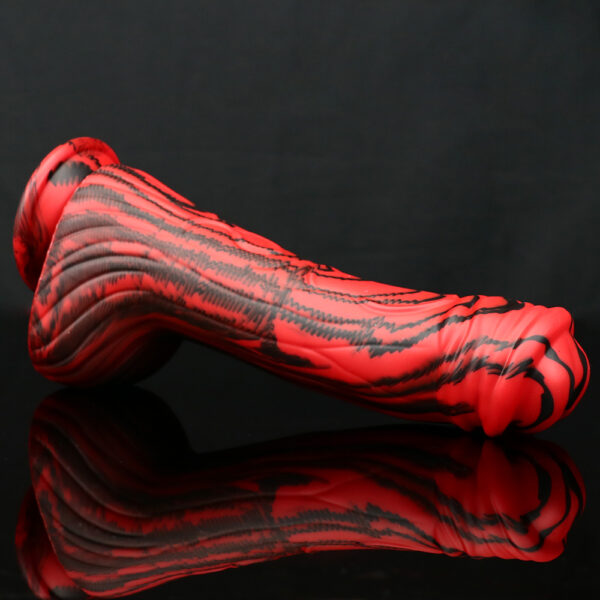 9.84"/25cm Striped Silicone Dildo - Item No. SD-C-015 - Image 6