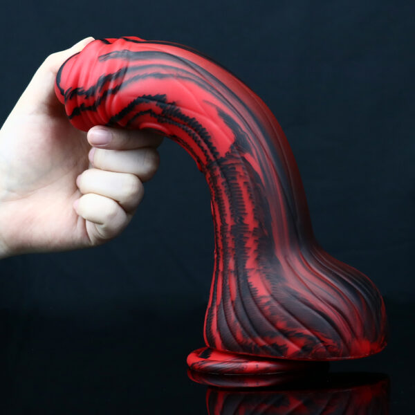 9.84"/25cm Striped Silicone Dildo - Item No. SD-C-015 - Image 5