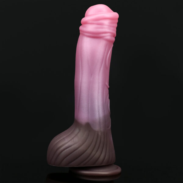 9.84"/25cm Striped Silicone Dildo - Item No. SD-C-015 - Image 2