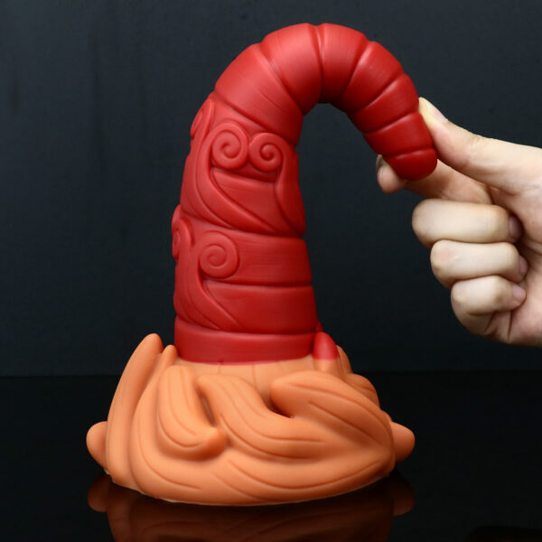 9.64"/24.5cm Cone-Shaped Silicone Dildo - Item No. SD-C-017 - Image 5