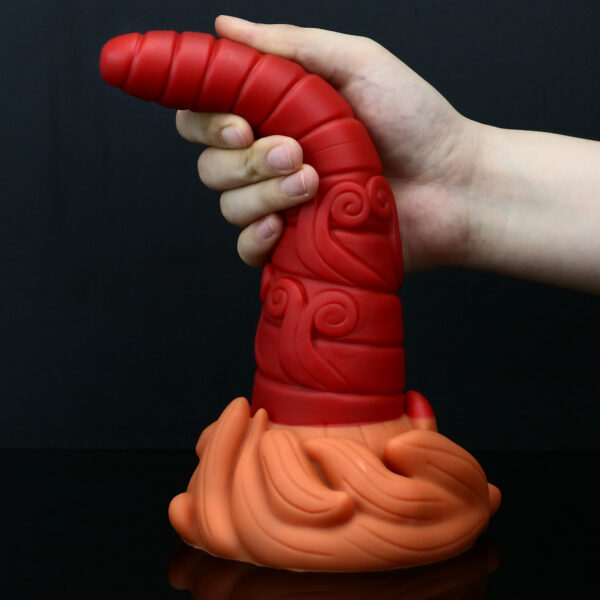 9.64"/24.5cm Cone-Shaped Silicone Dildo - Item No. SD-C-017 - Image 4