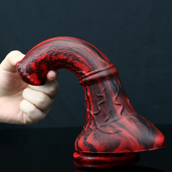 8.56"/21.75cm Curved Silicone Dildo - Item No. SD-C-021 - Image 5