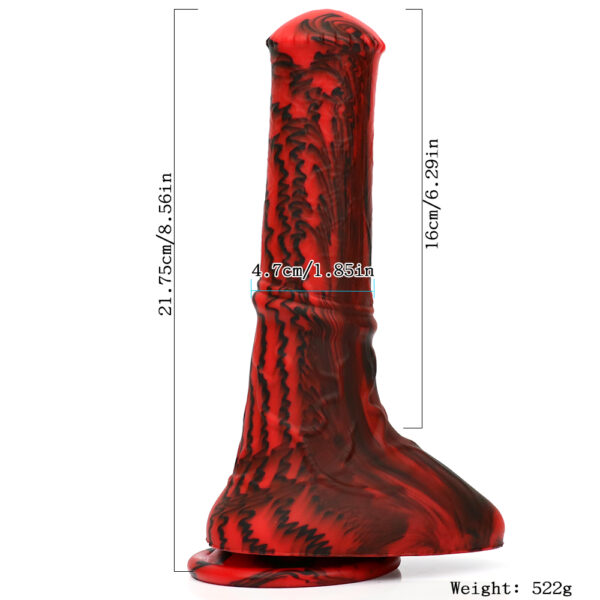 8.56"/21.75cm Curved Silicone Dildo - Item No. SD-C-021 - Image 4