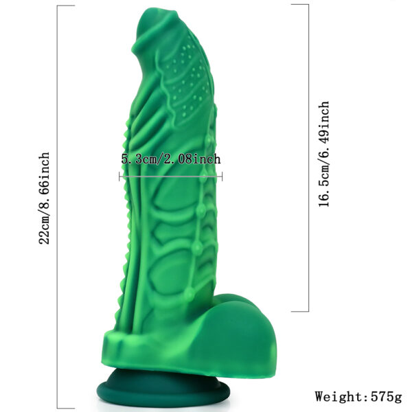 8.66"/22cm Realistic Silicone Dildo - Item No. SD-C-023 - Image 2