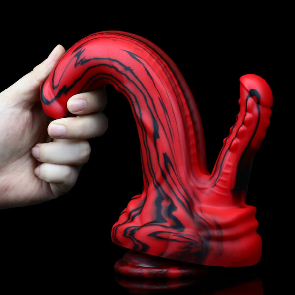 9.25"/23.5cm Dual-Ended Silicone Dildo - Item No. SD-C-025 - Image 7