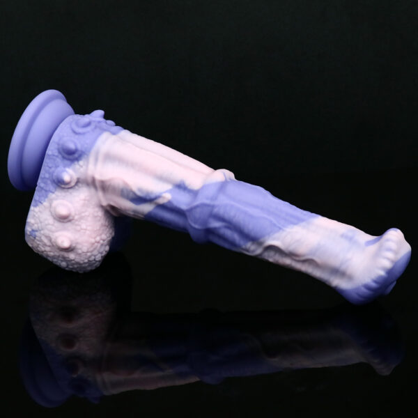 8.66"/22cm Textured Silicone Dildo - Item No. SD-C-027 - Image 5