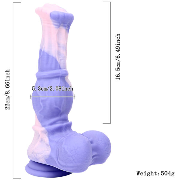 8.66"/22cm Realistic Silicone Dildo - Item No. SD-C-030 - Image 4