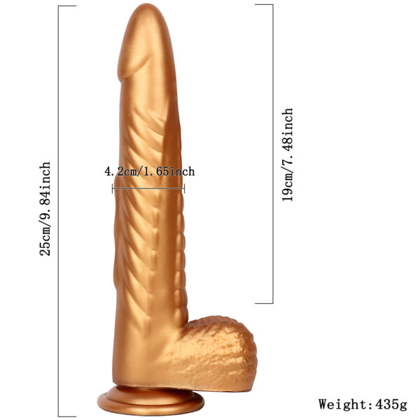 9.84”/25cm Dual Density Silicone Dildo - Item No. DS003 - Image 2