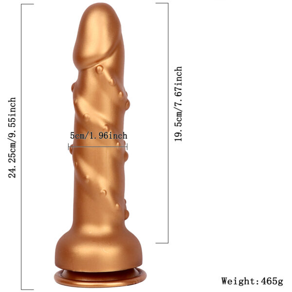 8.85”/22.5cm Dual Density Silicone Dildo - Item No. DS010 - Image 2