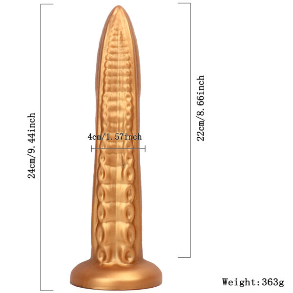 9.44”/24cm Dual Density Silicone Dildo - Item No. DS012 - Image 2