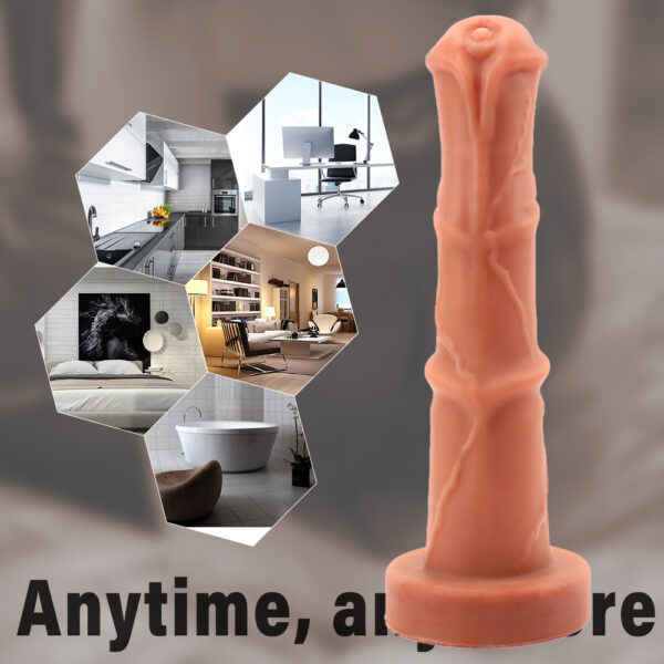 9.25”/23.5cm Dual Density Silicone Dildo - Item No. DS013 - Image 5