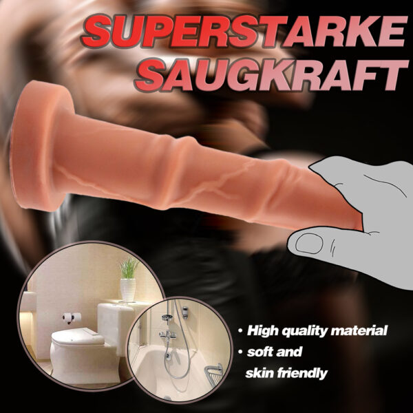 9.25”/23.5cm Dual Density Silicone Dildo - Item No. DS013 - Image 4
