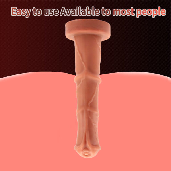 9.25”/23.5cm Dual Density Silicone Dildo - Item No. DS013 - Image 3
