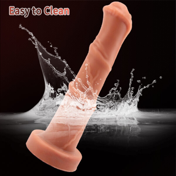 9.25”/23.5cm Dual Density Silicone Dildo - Item No. DS013 - Image 2