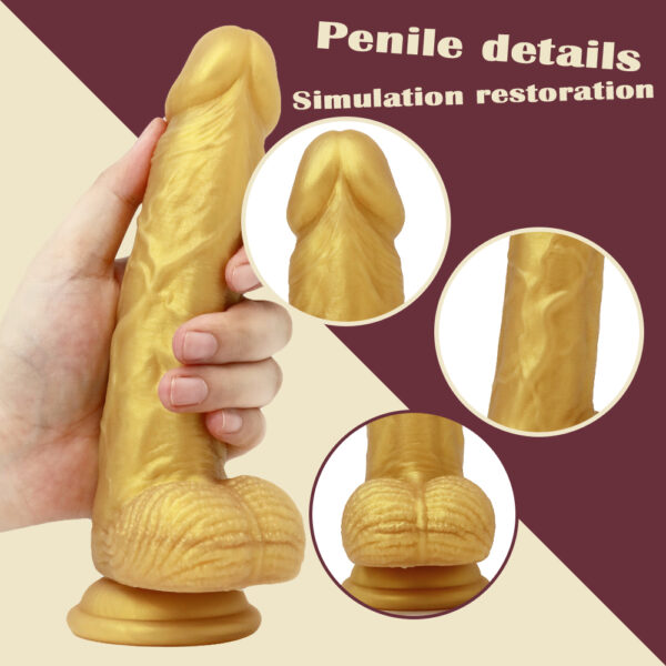 7.87”/20cm Dual Density Silicone Dildo - Item No. DS018 - Image 5