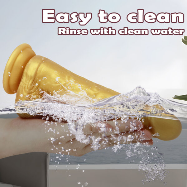 7.87”/20cm Dual Density Silicone Dildo - Item No. DS018 - Image 3