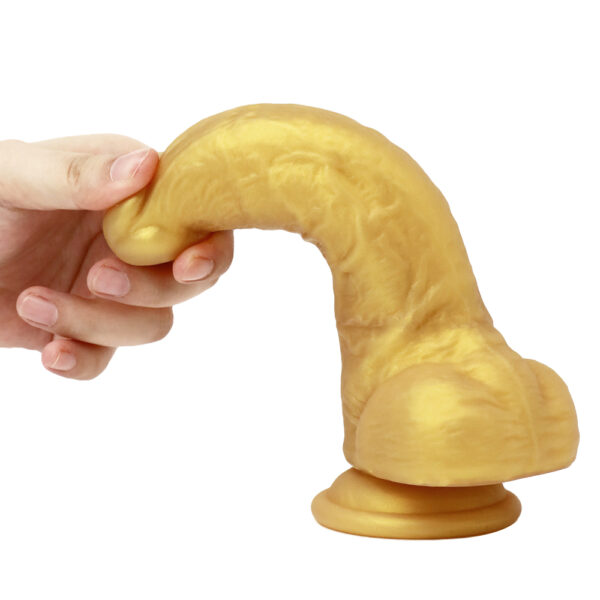 7.87”/20cm Dual Density Silicone Dildo - Item No. DS019 - Image 7