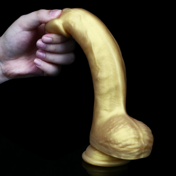 9.05”/23cm Dual Density Silicone Dildo - Item No. DS022 - Image 4