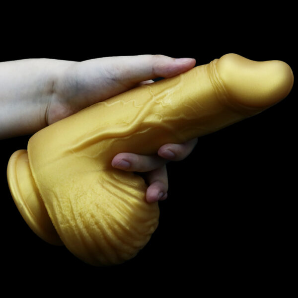 8.66"/22cm DS042 Dual Density Silicone Dildo – Item No. DS042 - Image 4