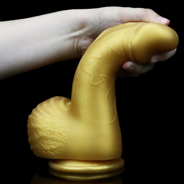 8.66"/22cm DS042 Dual Density Silicone Dildo – Item No. DS042 - Image 3