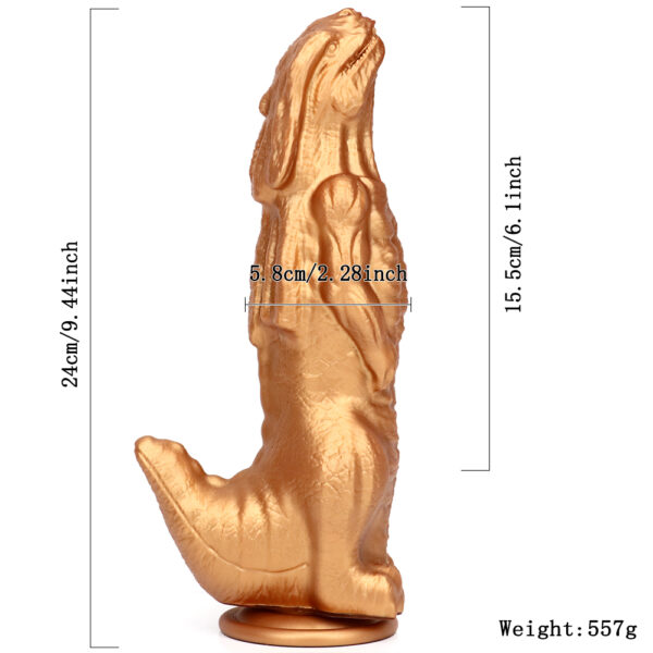 9.44"/24cm DS057 Dual Density Silicone Dildo – Item No. DS057 - Image 7