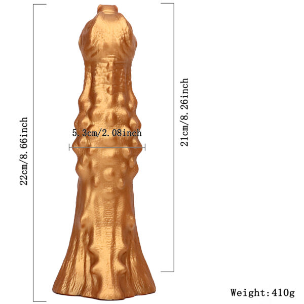 8.66"/22cm DS058 Dual Density Silicone Dildo – Item No. DS058 - Image 3