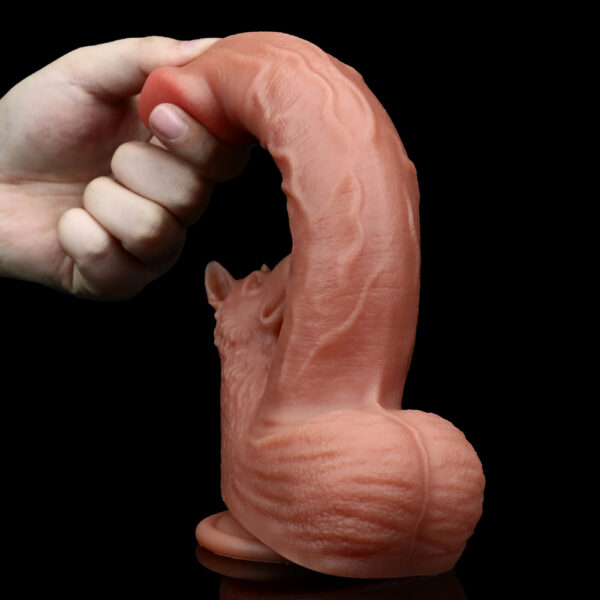 9.25"/23.5cm DS075 Dual Density Silicone Dildo – Item No. DS075 - Image 4