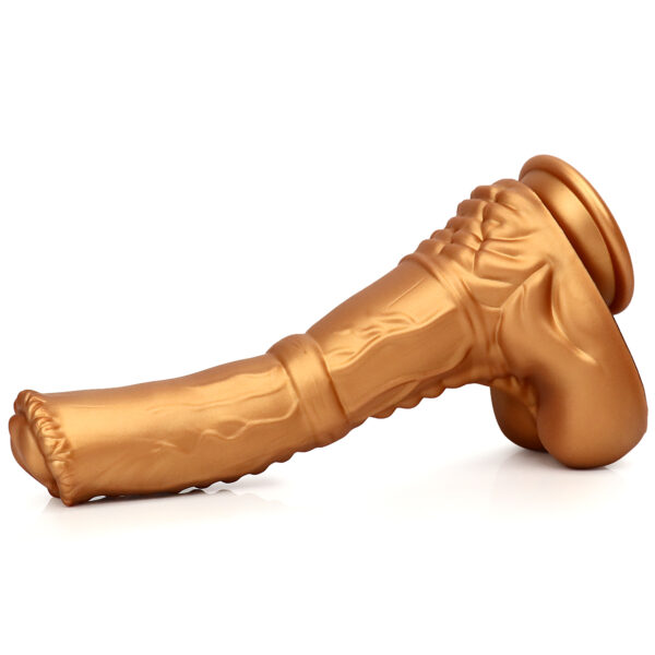 8.66"/24.5cm DS079 Dual Density Silicone Dildo – Item No. DS079 - Image 5