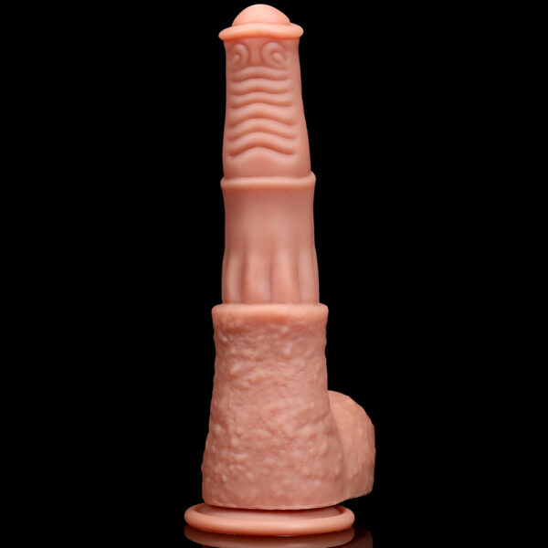10.03"/25.5cm DS093 Dual Density Silicone Dildo – Item No. DS093 - Image 6