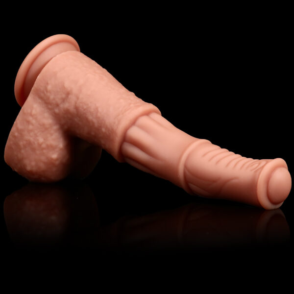 10.03"/25.5cm DS093 Dual Density Silicone Dildo – Item No. DS093 - Image 5