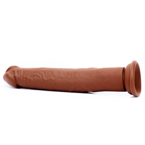 9.64"/24.5cm DS112 Dual Density Silicone Dildo – Item No. DS112 - Image 4