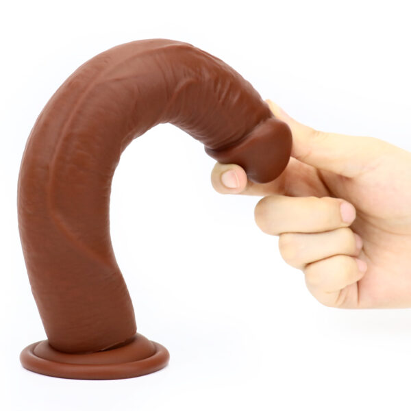 9.64"/24.5cm DS112 Dual Density Silicone Dildo – Item No. DS112 - Image 2