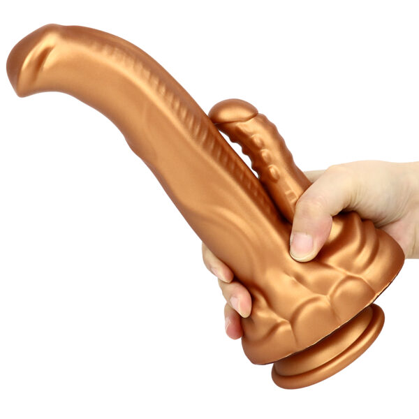 9.25"/23.5cm DS116 Dual Density Silicone Dildo – Item No. DS116 - Image 6