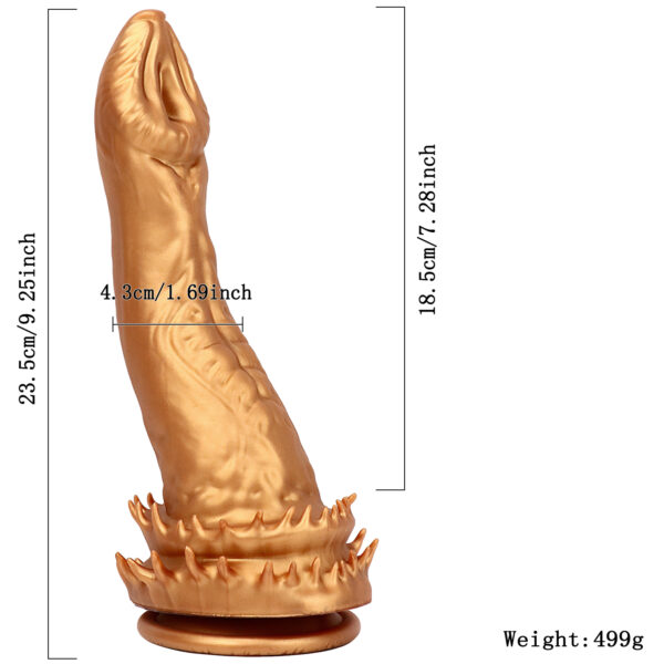 9.25"/23.5cm DS119 Dual Density Silicone Dildo – Item No. DS119 - Image 2