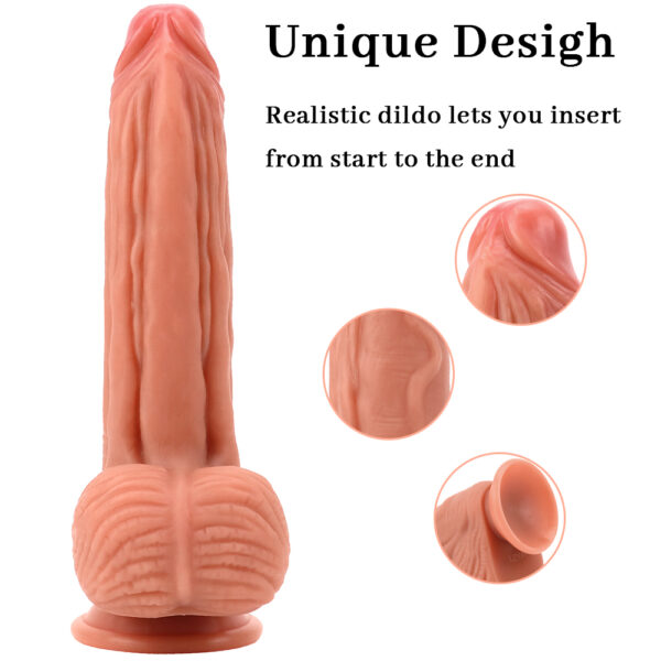 7.87"/20cm DS127 Dual Density Silicone Dildo – Item No. DS127 - Image 8