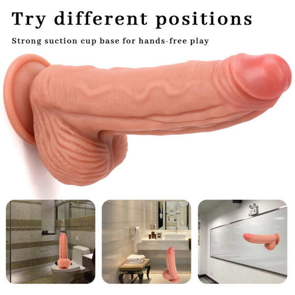 7.87"/20cm DS127 Dual Density Silicone Dildo – Item No. DS127 - Image 7