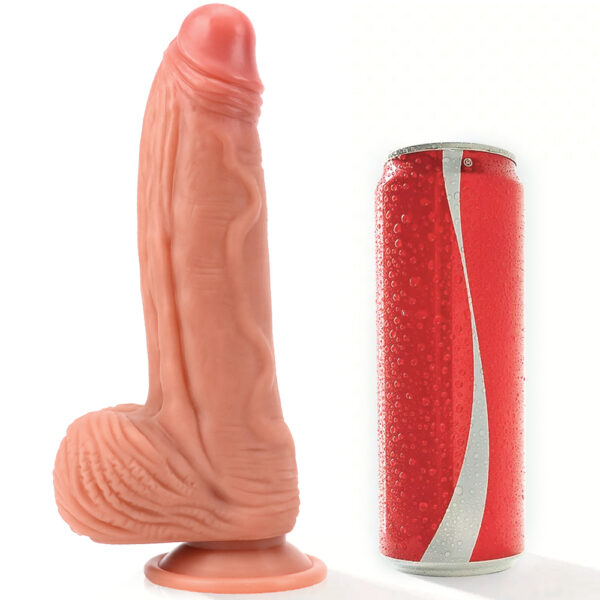 7.87"/20cm DS127 Dual Density Silicone Dildo – Item No. DS127 - Image 3