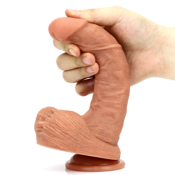 8.16"/20.75cm DS140 Dual Density Silicone Dildo – Item No. DS140 - Image 7