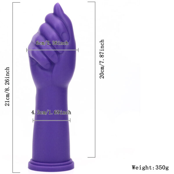 8.26"/21cm DS149 Dual Density Silicone Dildo – Item No. DS149 - Image 2