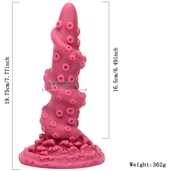 7.77"/19.75cm DS152 Dual Density Silicone Dildo – Item No. DS152 - Image 6