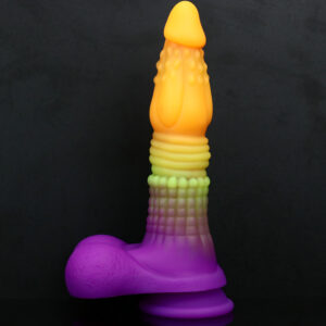 9.06” / 23cm Artistic Thrusting & Vibrating Heating Dildo – Model VD007