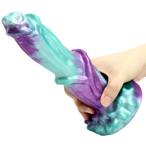8.78” / 22.3cm Vibrating & Heating Fantasy Dildo – Model VD012 (No Thrusting, Pearlescent Design)