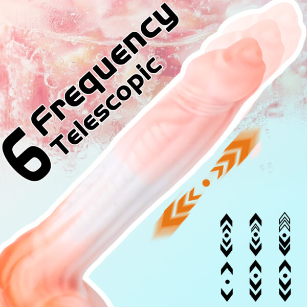 9.25” Thrusting, Vibrating & Heating Dildo – Select from Realistic or Fantasy Styles, VD031 - Image 7