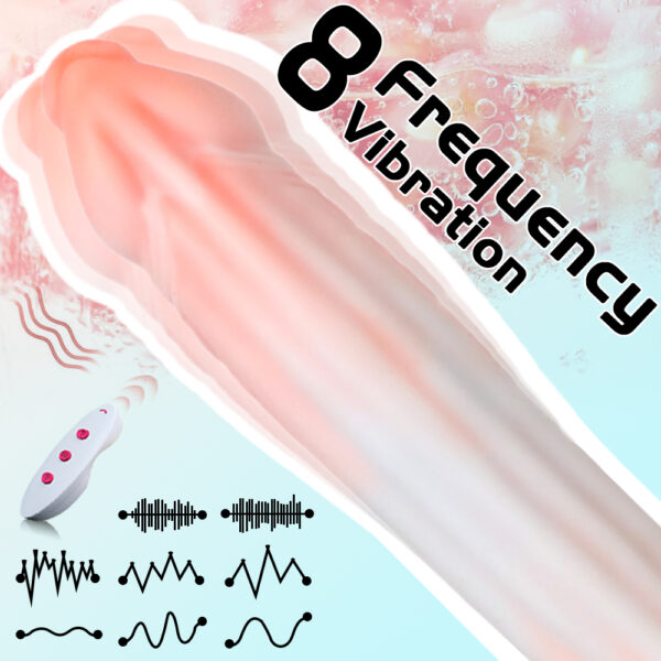 9.25” Thrusting, Vibrating & Heating Dildo – Select from Realistic or Fantasy Styles, VD031 - Image 8
